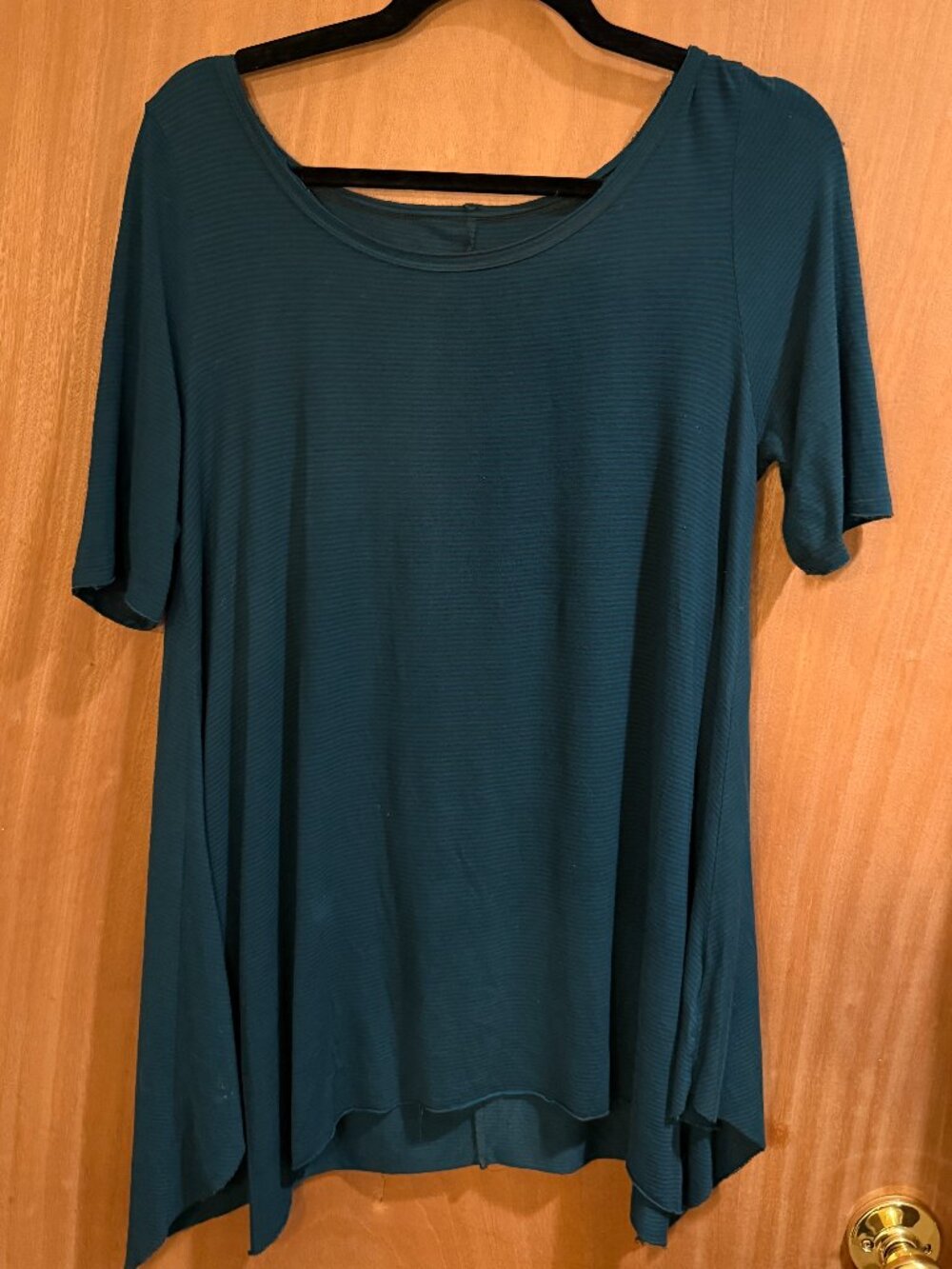 American Eagle Soft & Sexy Teal Asymmetric Tunic Top